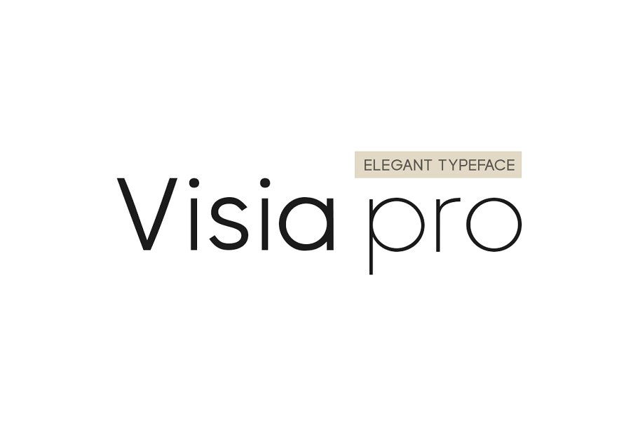 Пример шрифта Visia Pro